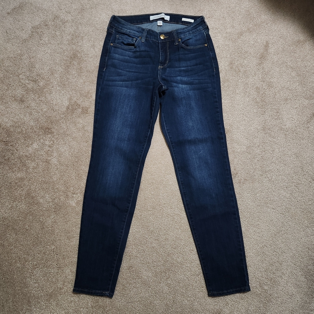 Vintage America Dark Blue Women's Boho Skinny Jeans Size 4